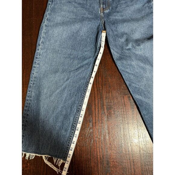 Reformation 90's Mom Jean High Rise Teton Wash Size 26 - Picture 7 of 10